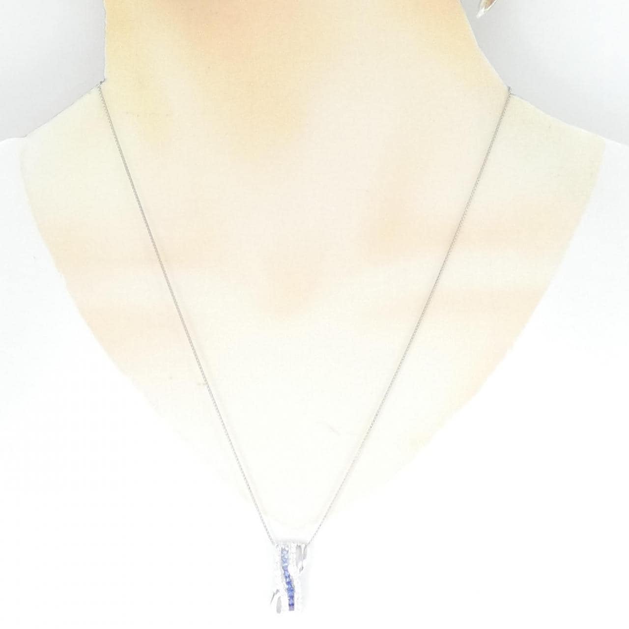 PT Sapphire Necklace 0.65CT