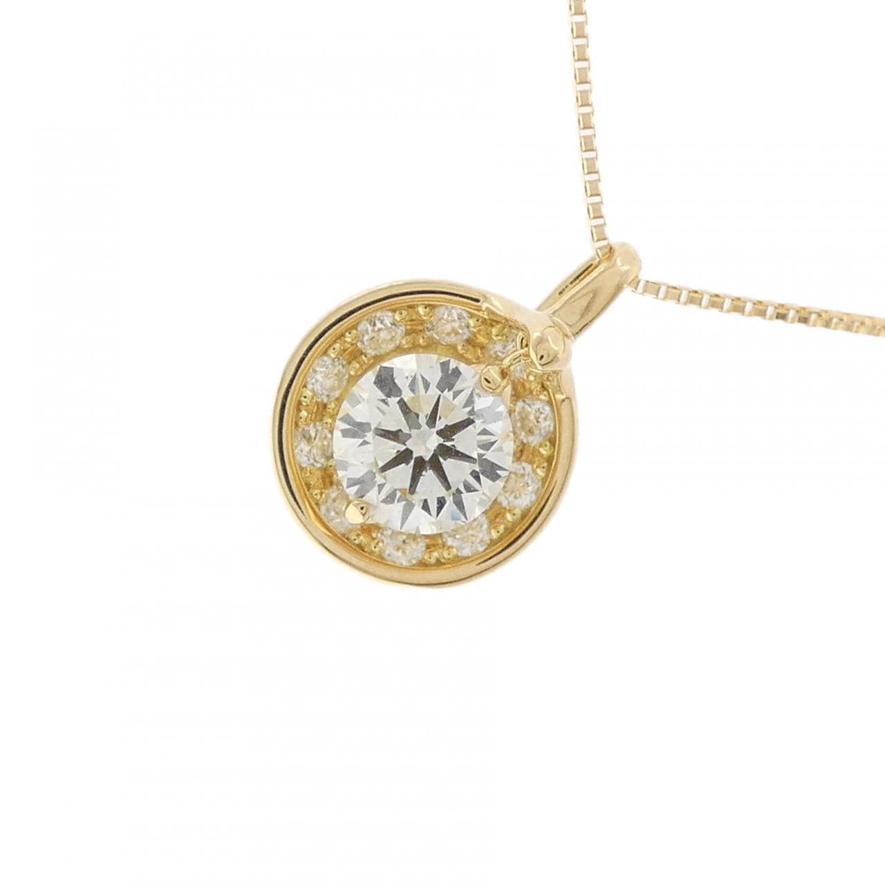 K18YG ダイヤモンド ネックレス 0.57CT