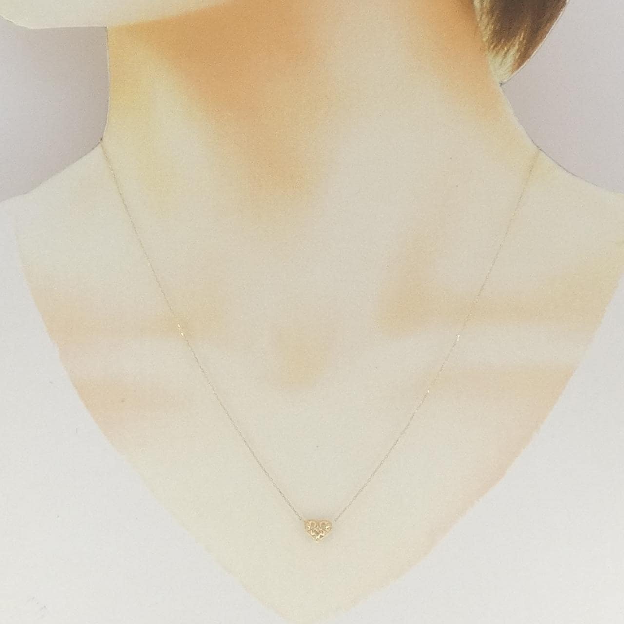 K10YG ハート アメジスト ネックレス