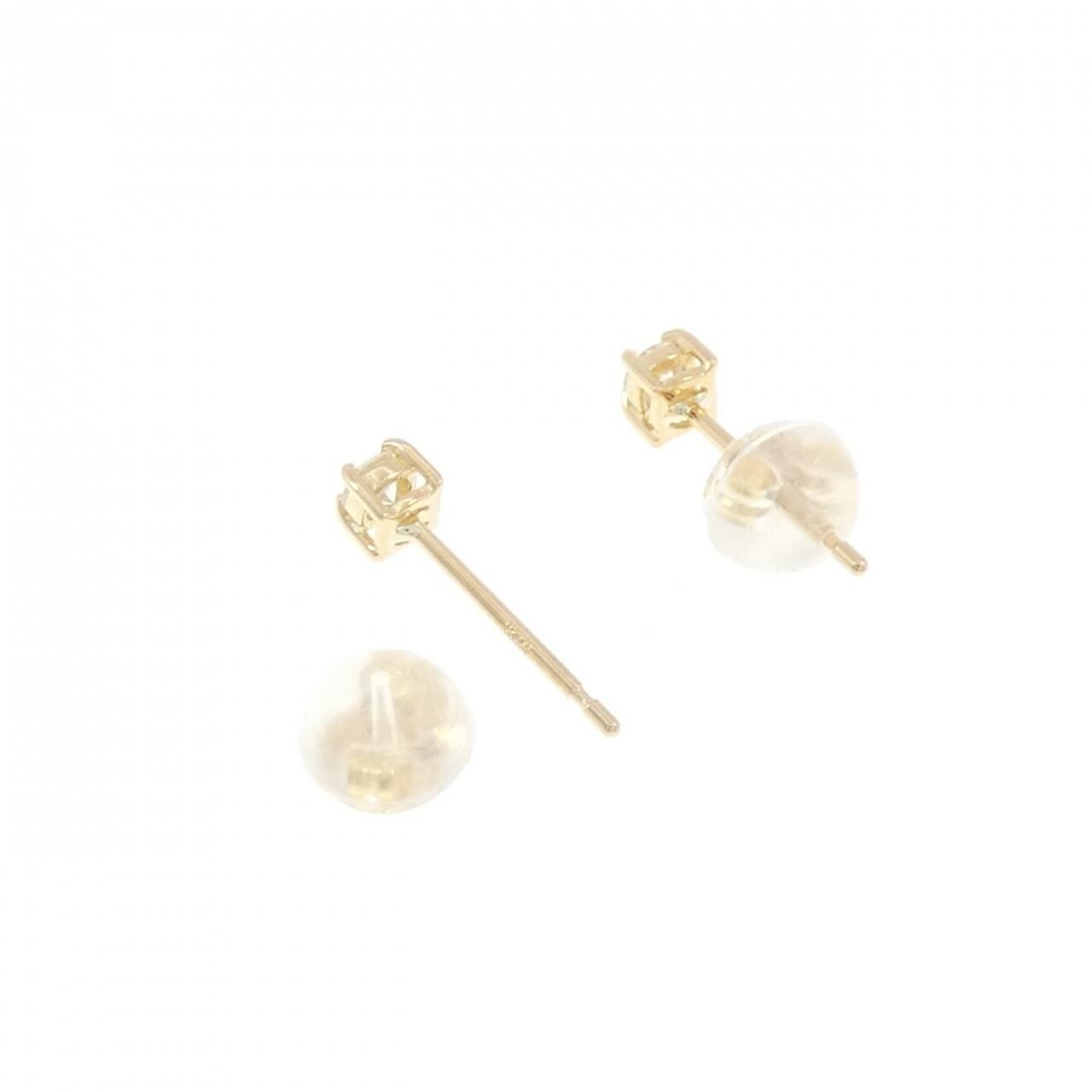 【リメイク】K18YG ダイヤモンド ピアス 0.10CT