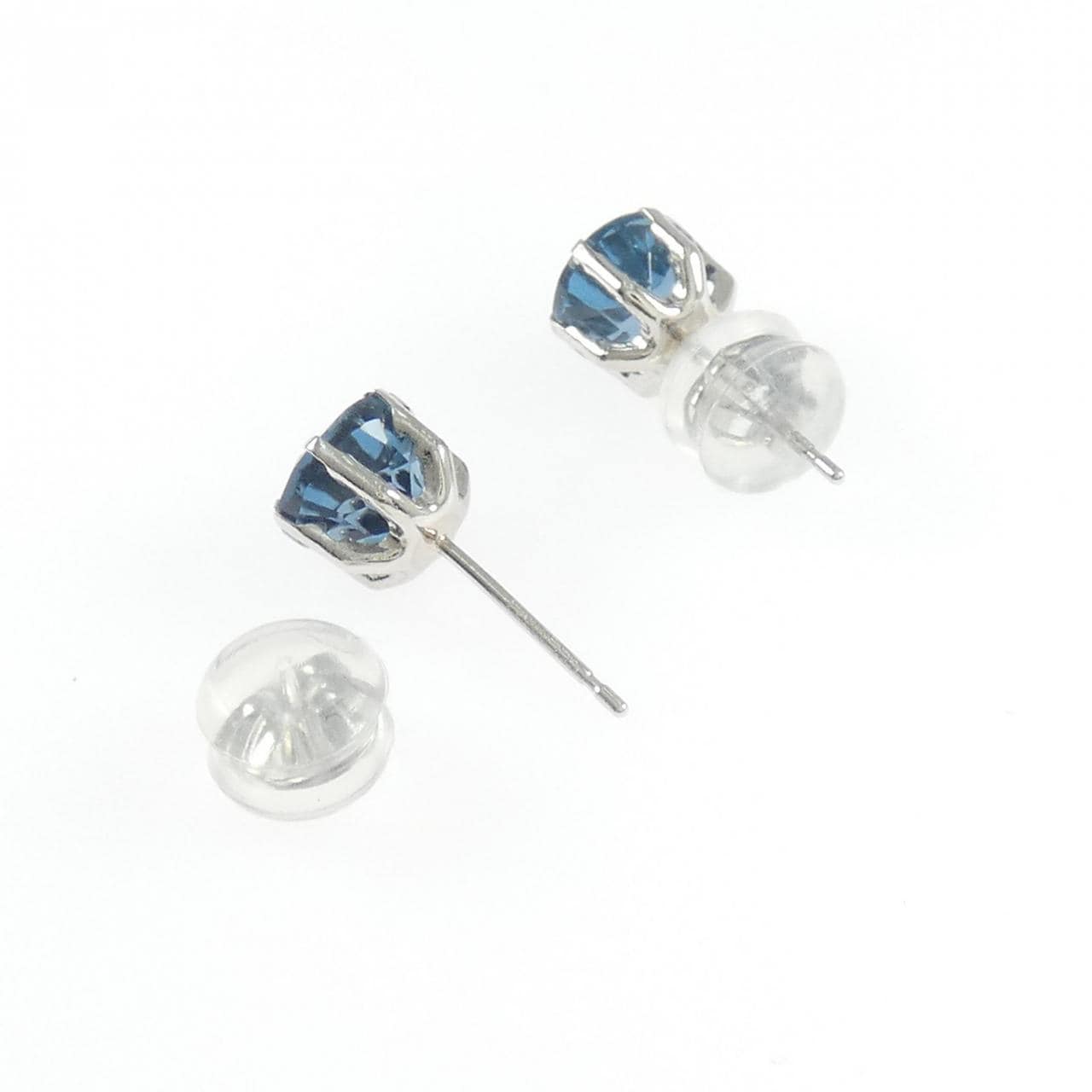 PT900 ブルートパーズ ピアス 2.50CT