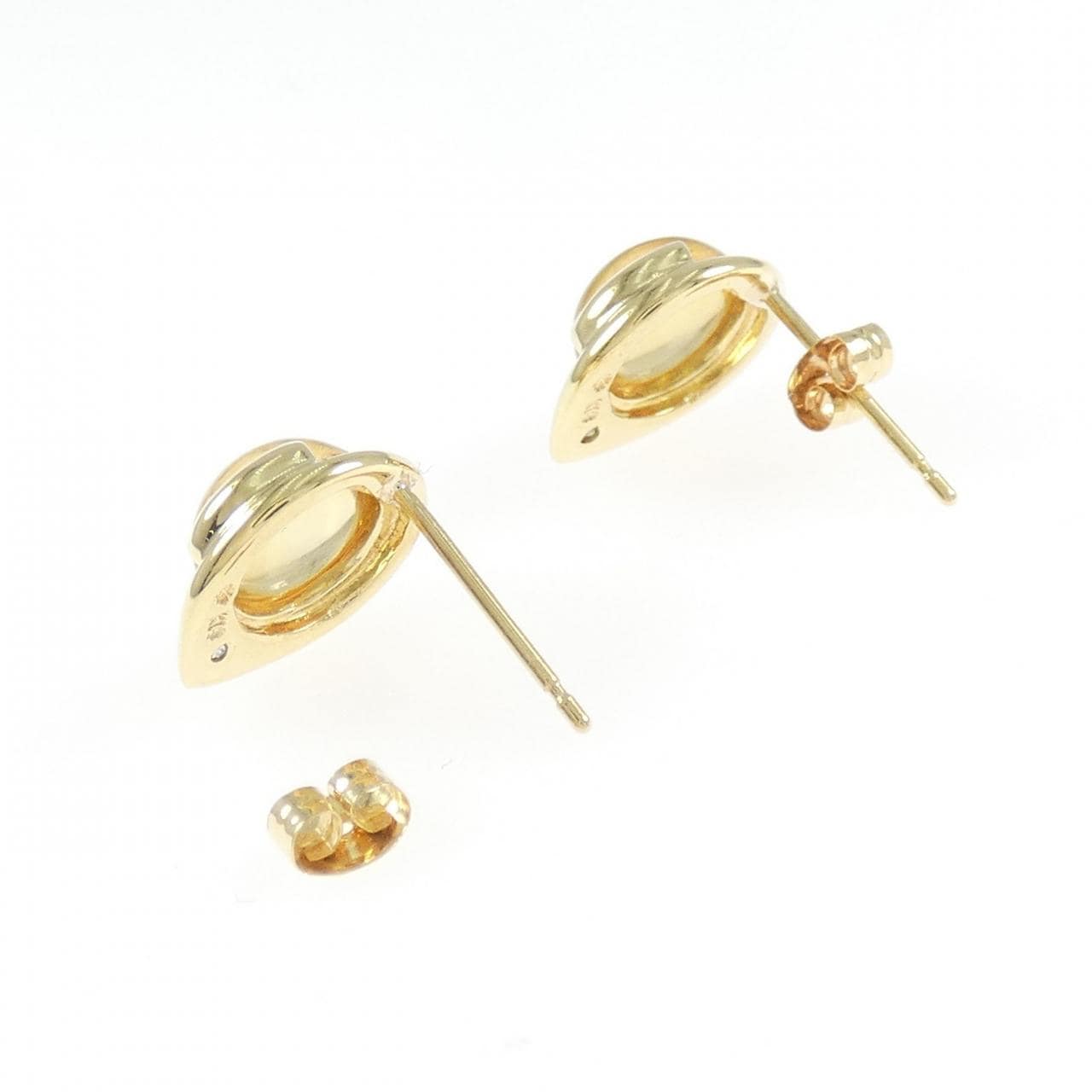 K18YG シトリン ピアス