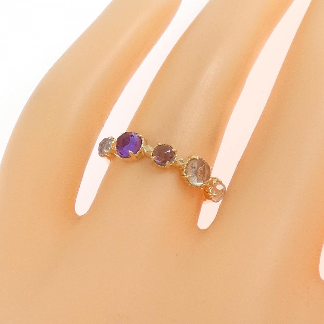 アガット カラーストーン リング