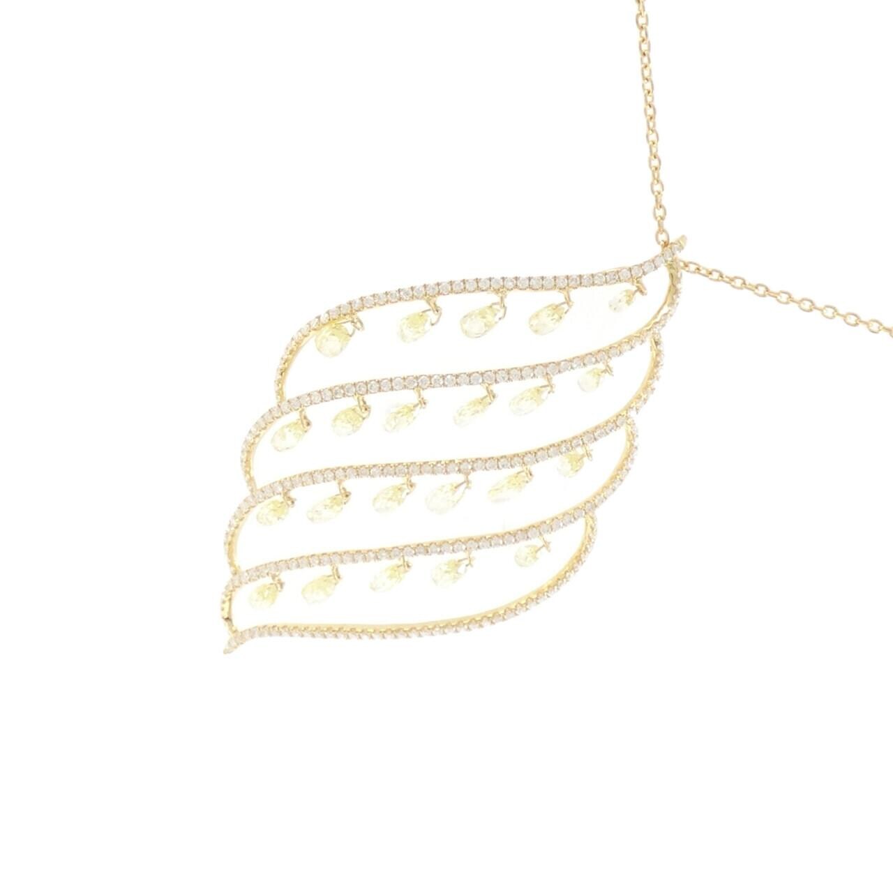 K18YG ダイヤモンド ネックレス 3.65CT