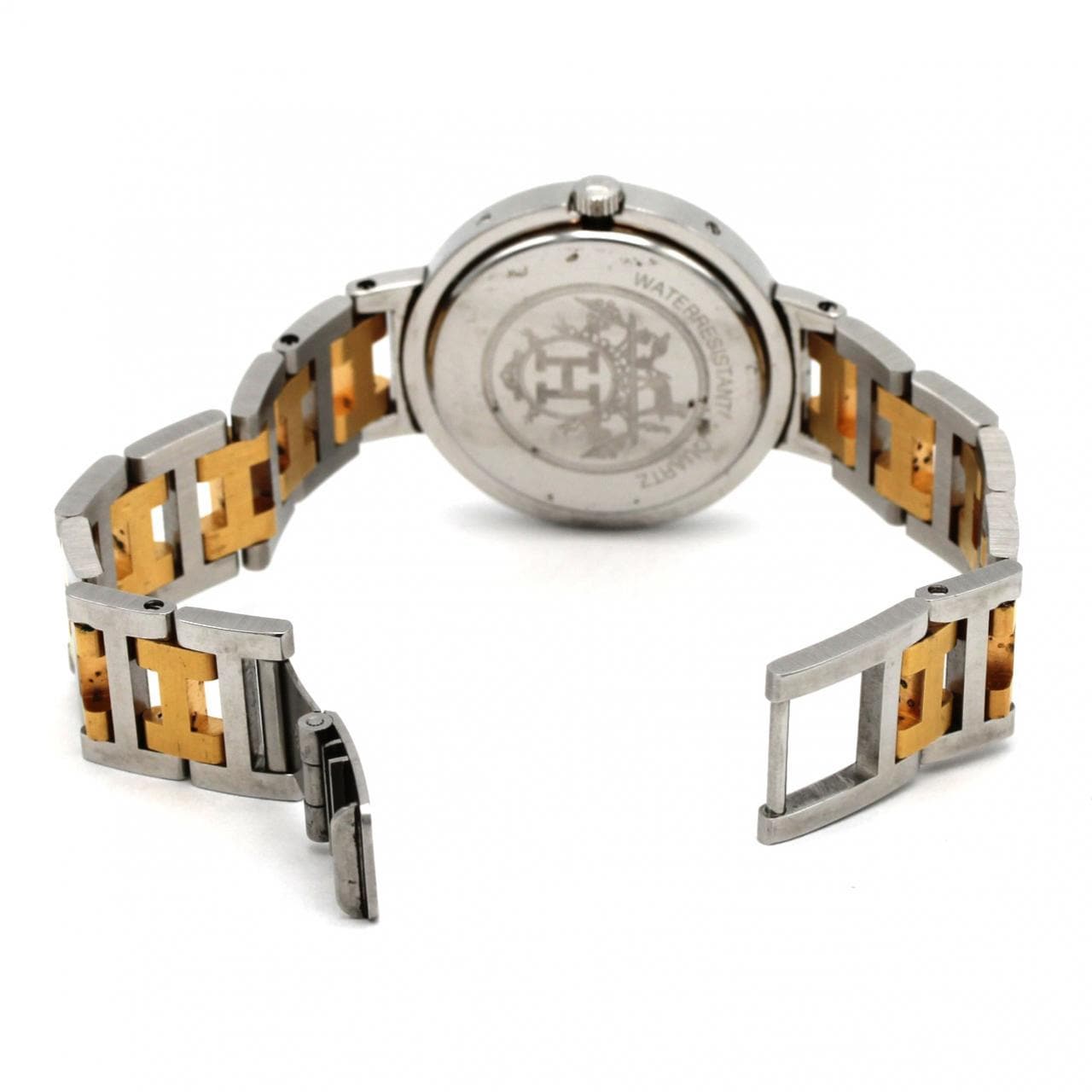 【ノーメンテナンス還元価格】エルメス クリッパー コンビ SSxGP クォーツ