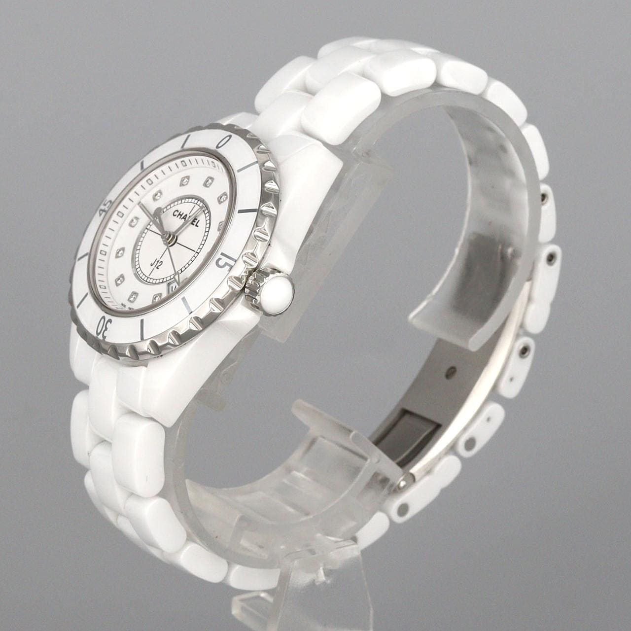 シャネル J12 33mmセラミック･12P H1628 セラミック クォーツ