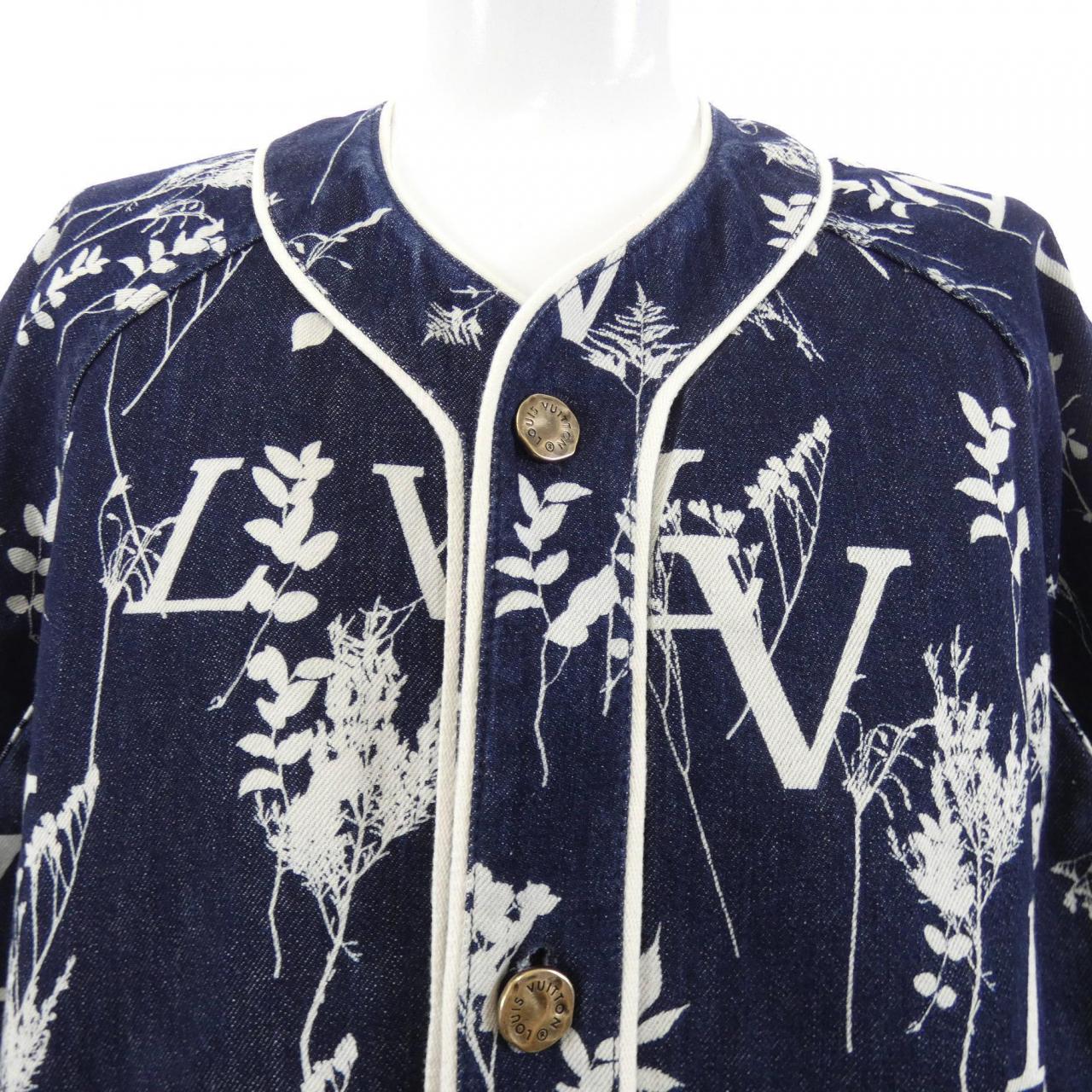ルイヴィトン LOUIS VUITTON LVリーフデニムベースボールシャツ HJS15WVFV S／Sシャツ