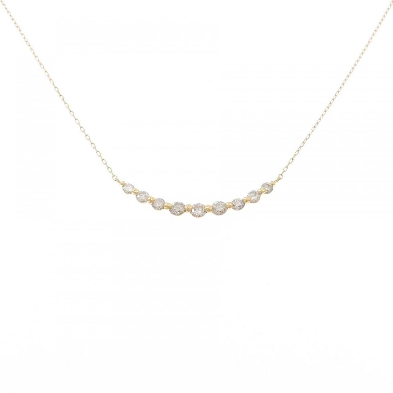 K18YG ダイヤモンド ネックレス 0.30CT