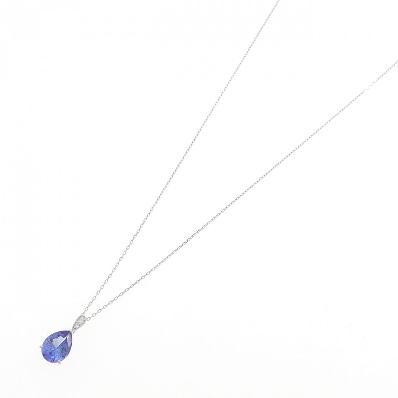 PT900/PT850 タンザナイト ネックレス 1.10CT