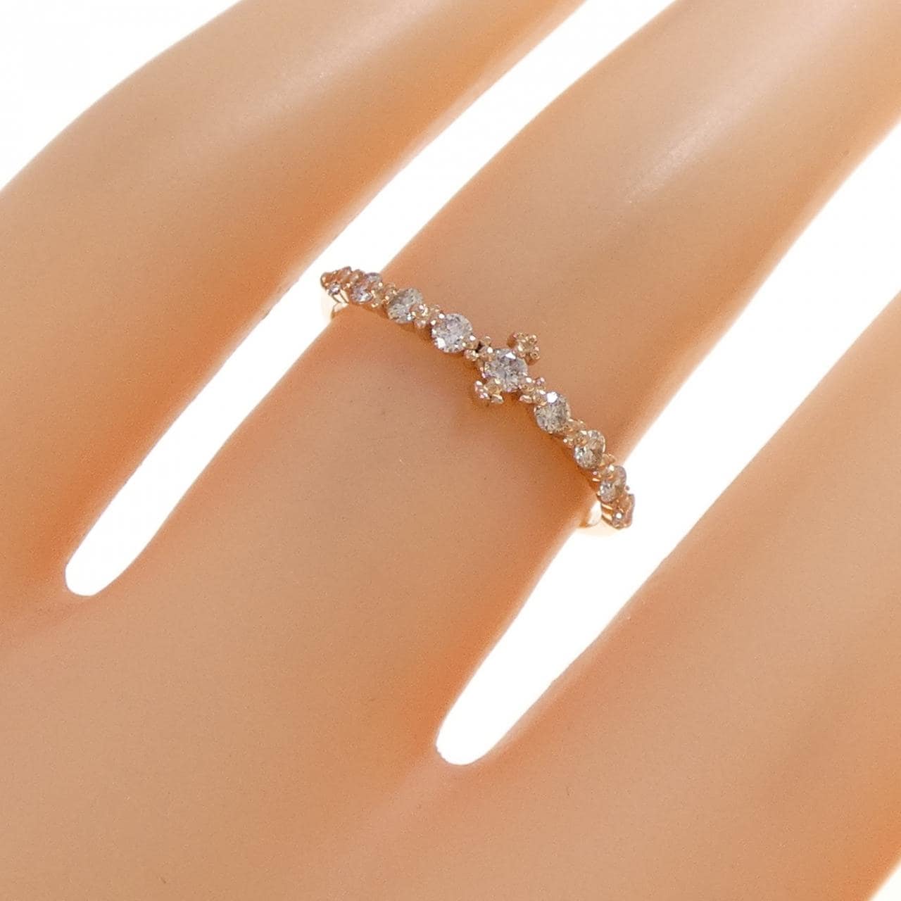 K10PG ダイヤモンド リング 0.19CT