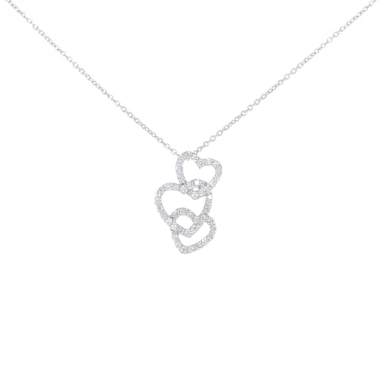 ポンテヴェキオ ハート ダイヤモンド ネックレス 0.40CT