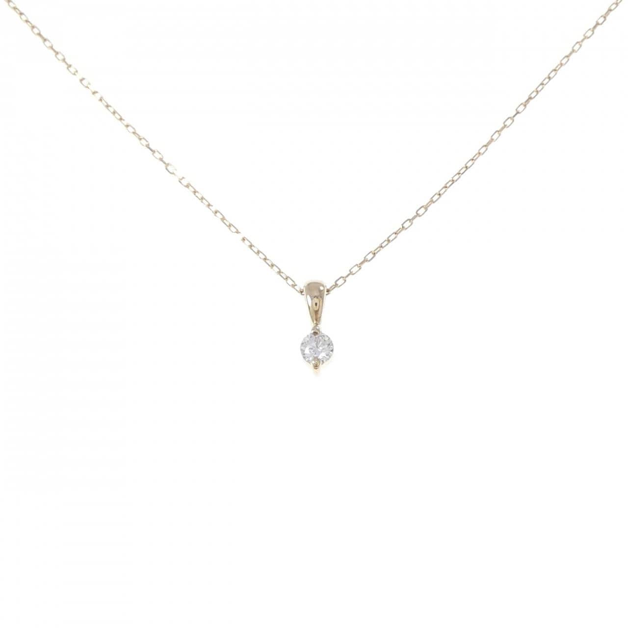 K10YG ダイヤモンド ネックレス 0.065CT