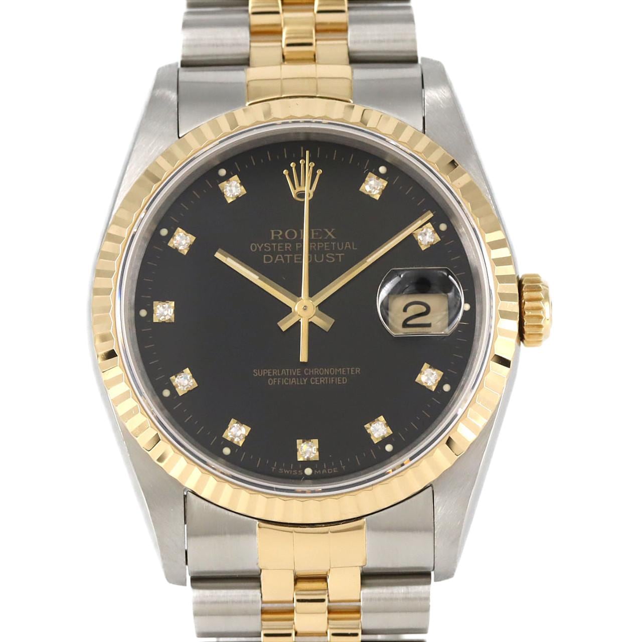 ロレックス デイトジャスト 16233G. SSxYG 自動巻 S番