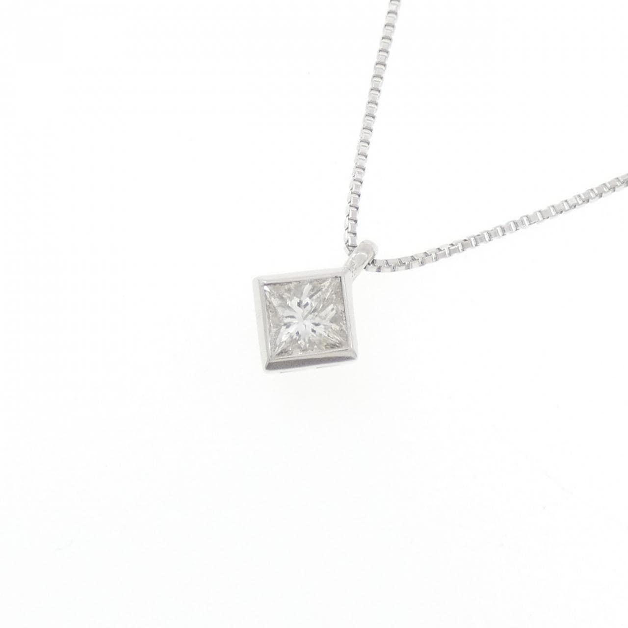 K18WG ダイヤモンド ネックレス 0.21CT
