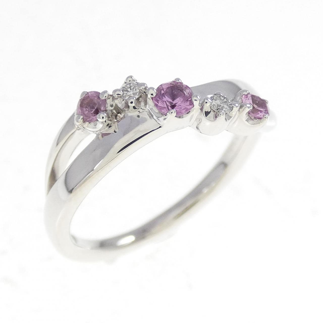 4゜C 合成サファイヤ リング