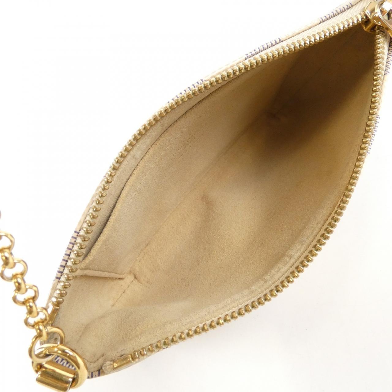 ルイヴィトン ダミエ アズール ポシェット ミラ MM N60027 アクセサリーポーチ