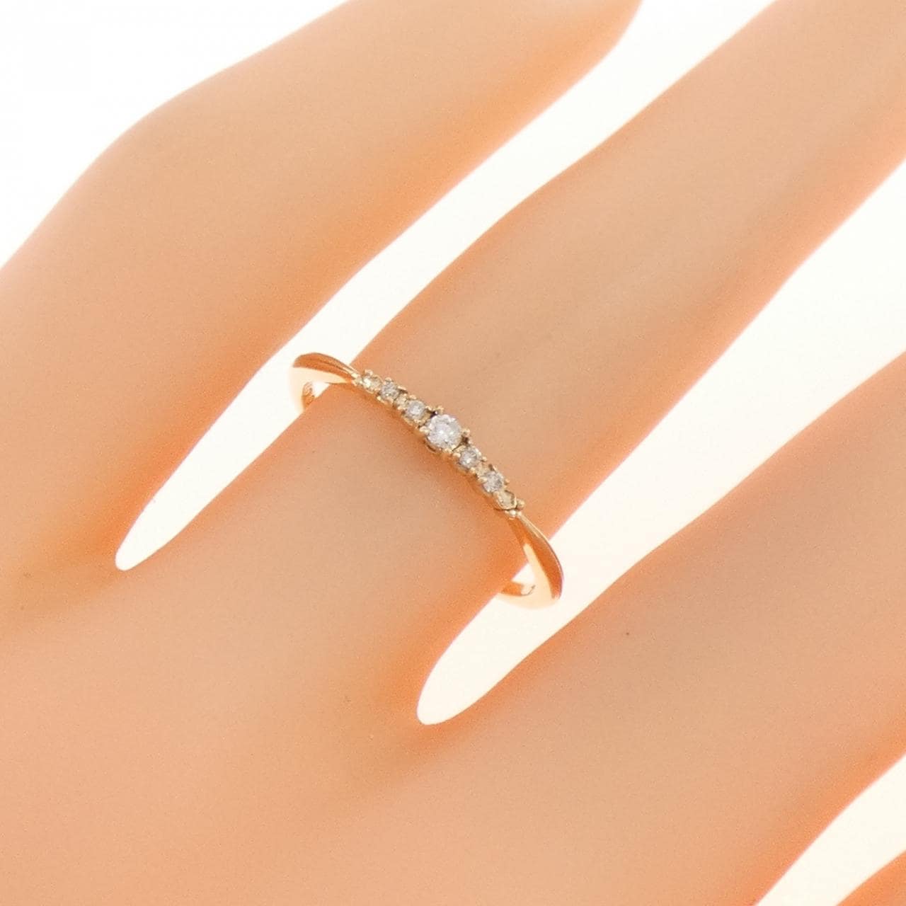 アガット ダイヤモンド リング 0.04CT
