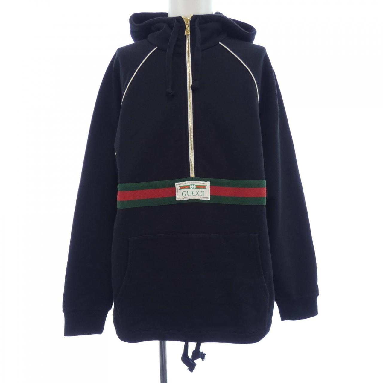 グッチ GUCCI ウェブ&GUCCIラベル付きスウェットシャツ 645320 XJDAK パーカー