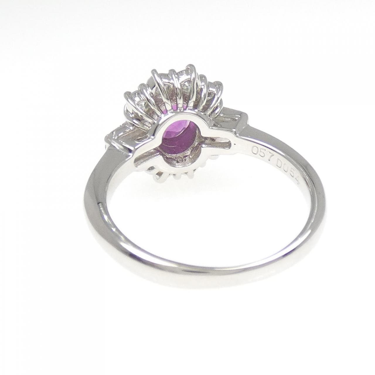 PT900 ルビー リング 0.57CT