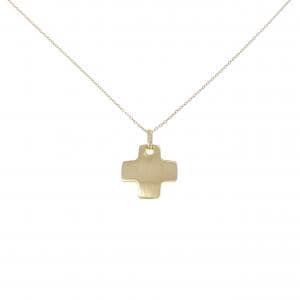 750YG/K18YG クロス ネックレス