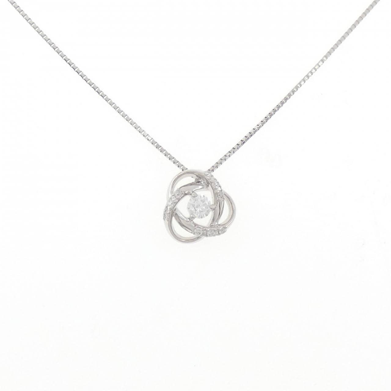 PT900/PT850 ダイヤモンド ネックレス 0.128CT