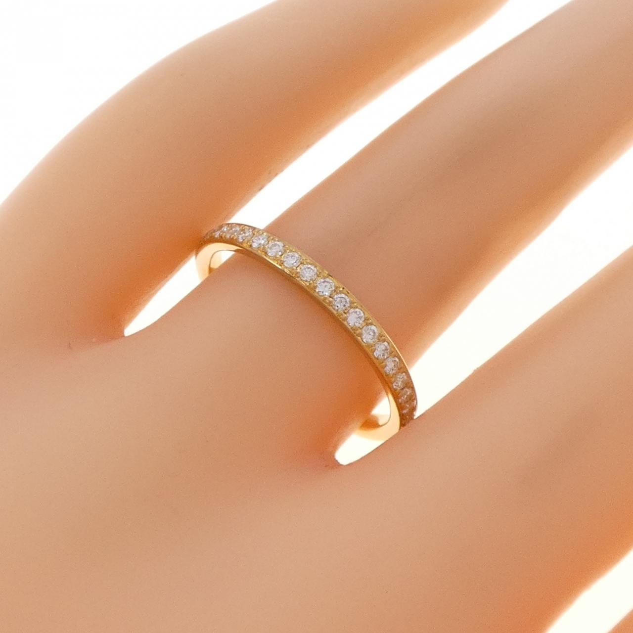 【リメイク】K24YG ハーフエタニティ ダイヤモンド リング 0.20CT