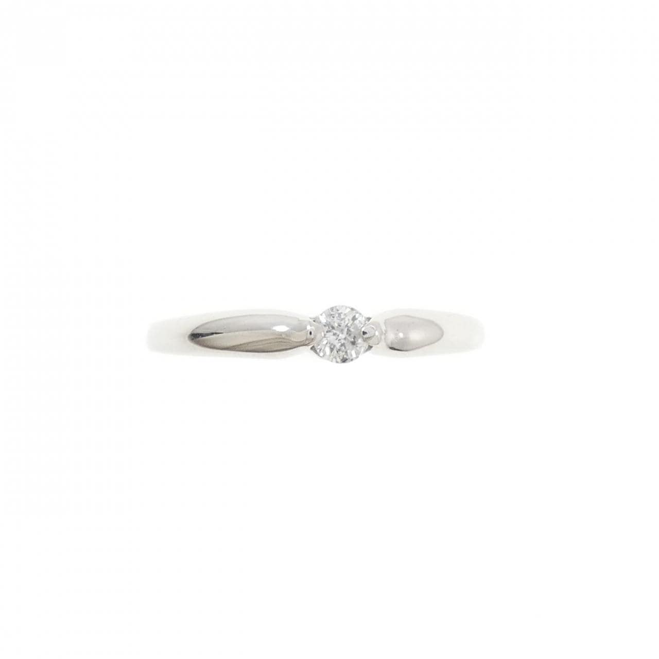 PT900 ソリティア ダイヤモンド リング 0.08CT