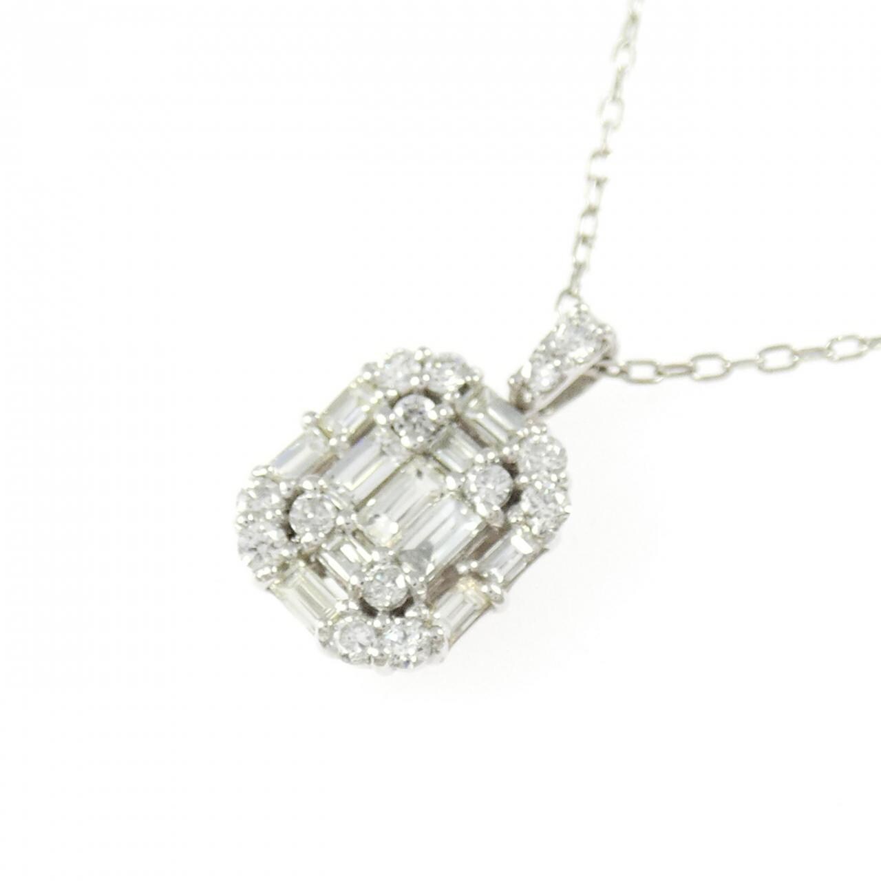 PT950/PT850 ダイヤモンド ネックレス 0.51CT