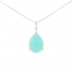 K18WG カルセドニー ネックレス