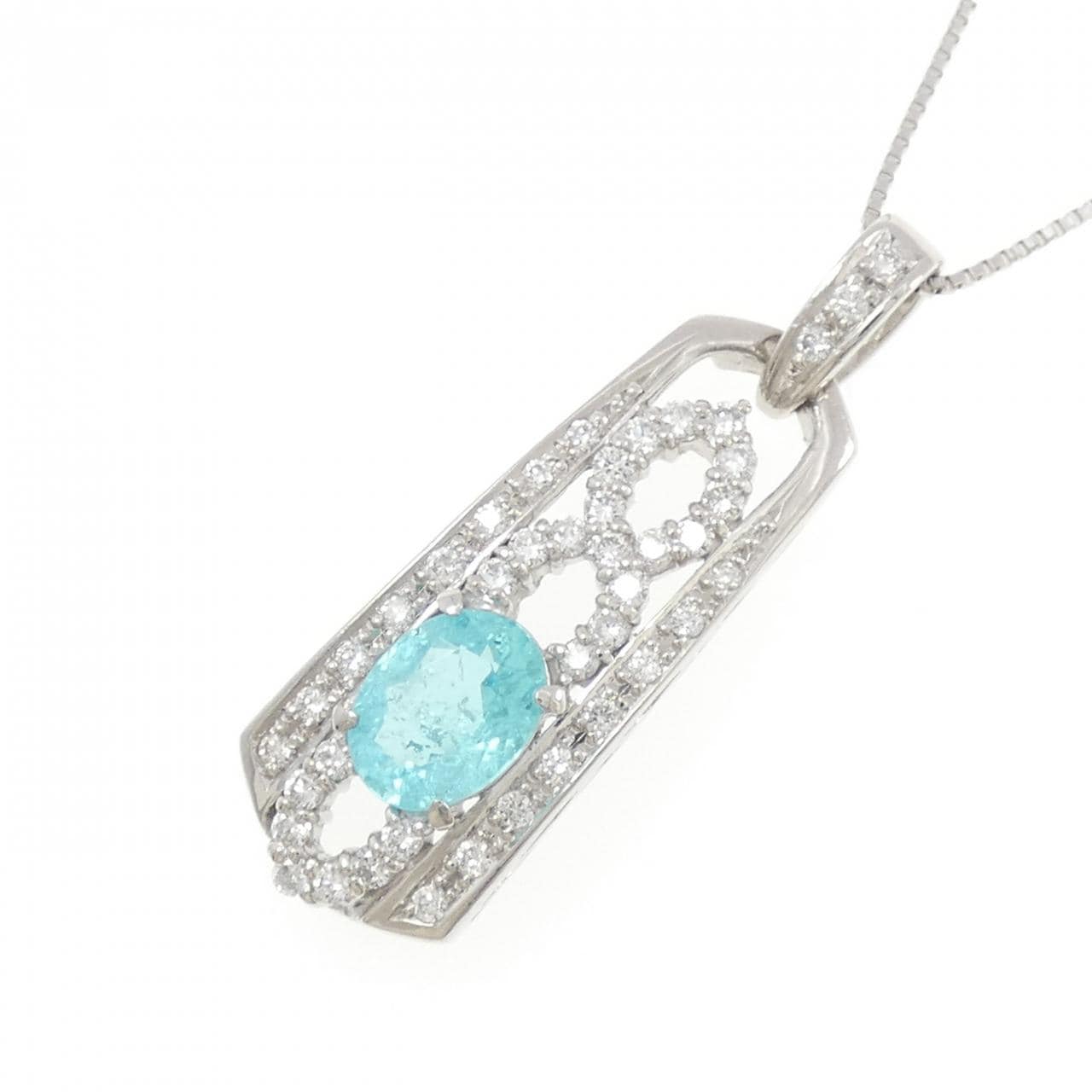 PT900/PT850 パライバトルマリン ネックレス 1.020CT