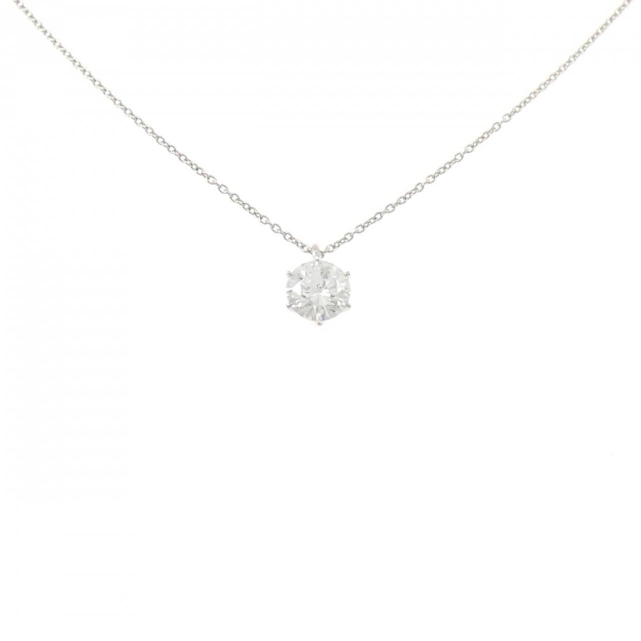 【リメイク】PT900/PT850 ダイヤモンド ネックレス 1.060CT E I1 VG