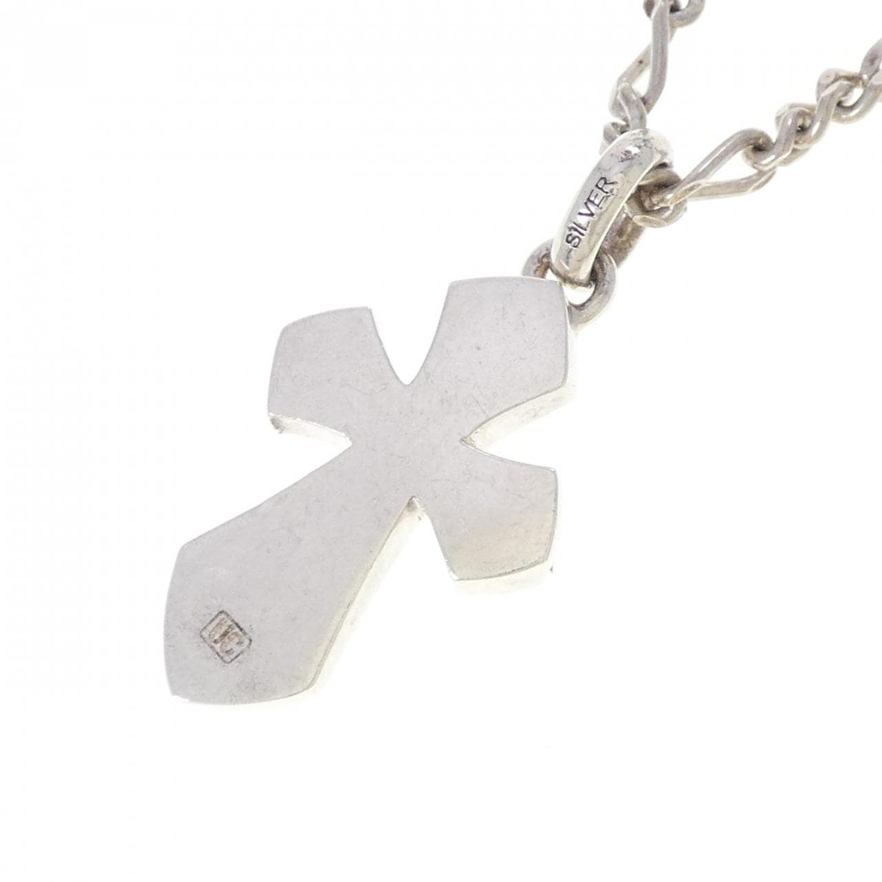 シルバー クロス ダイヤモンド ネックレス