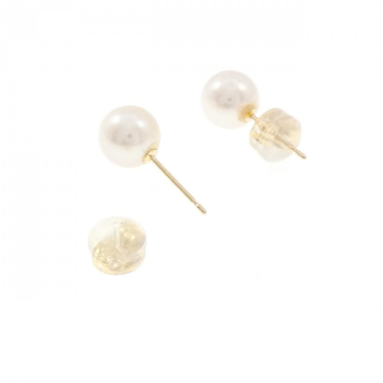 K18YG アコヤパール ピアス 6.8mm