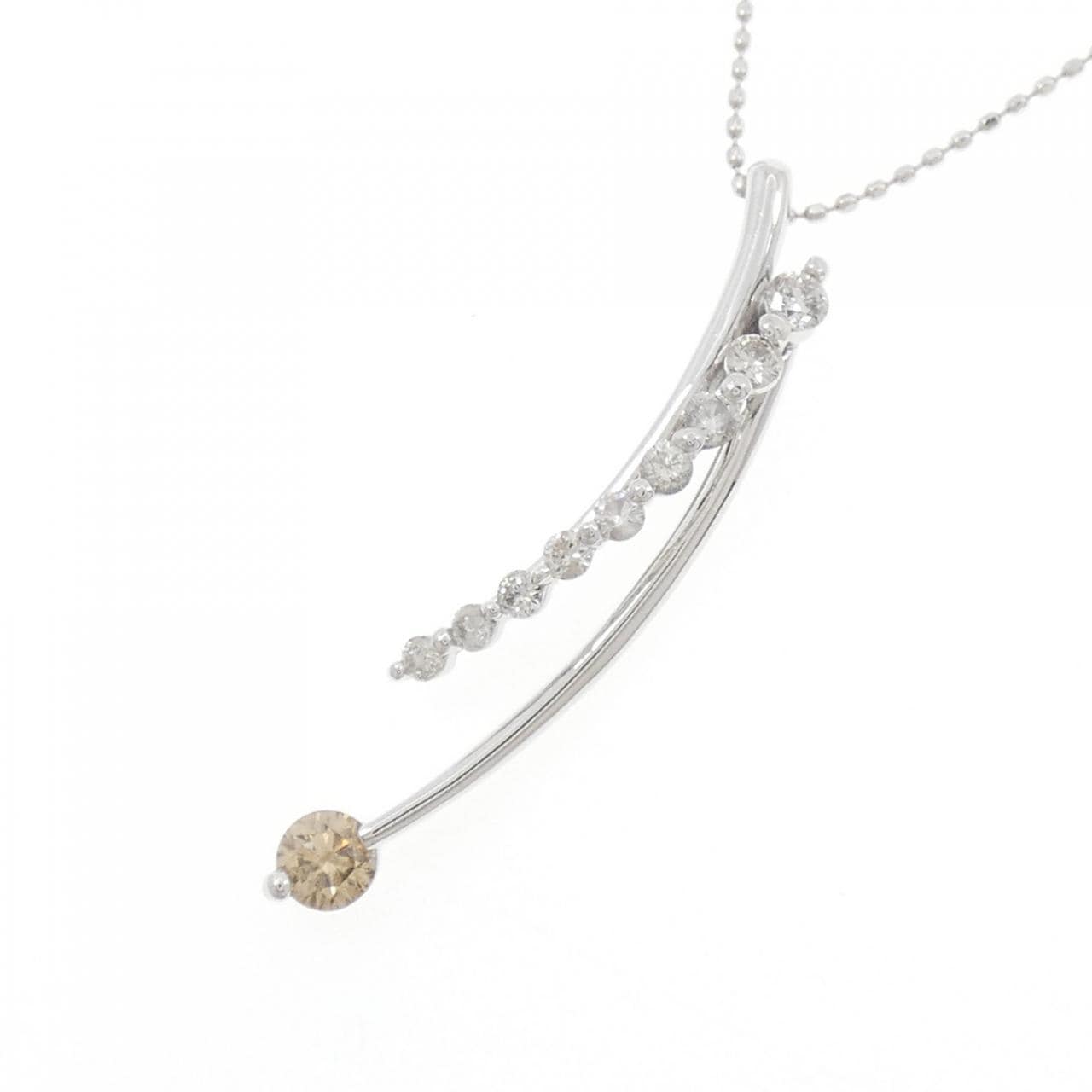 K18WG ダイヤモンド ネックレス 0.60CT