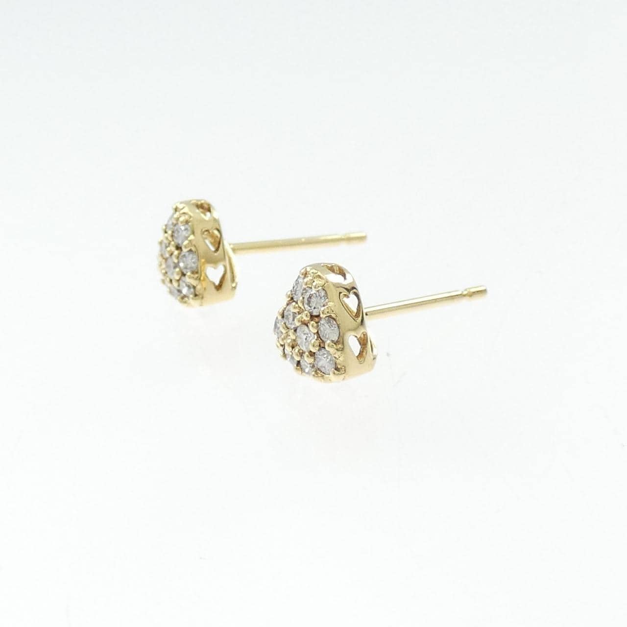 ポンテヴェキオ ハート ダイヤモンド ピアス 0.250CT