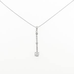 K14WG/K18WG ダイヤモンド ネックレス 0.28CT