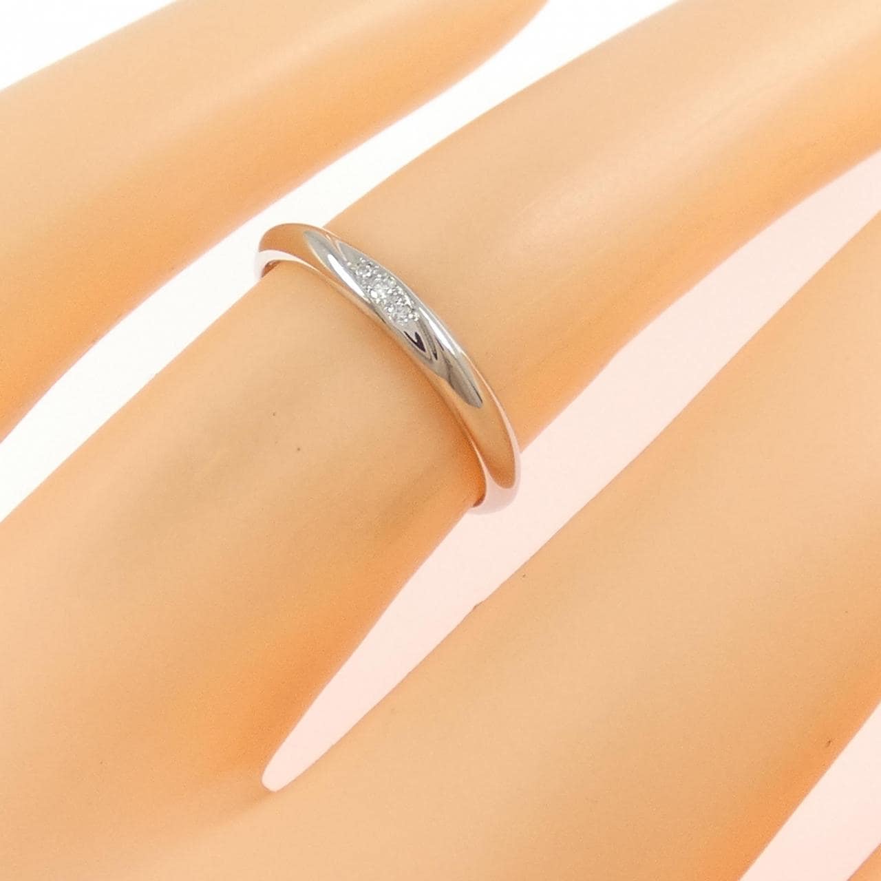 PT950 Diamond ring 0.01CT