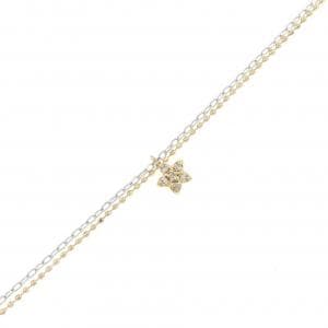 K18YG/K14WG スター ダイヤモンド ブレスレット 0.04CT