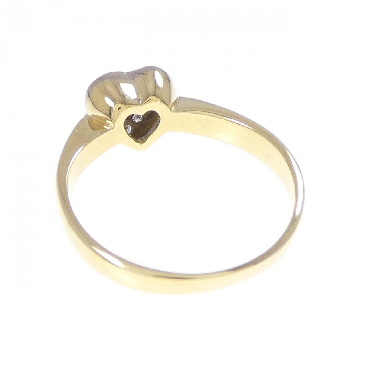 750YG/750WG ハート ダイヤモンド リング