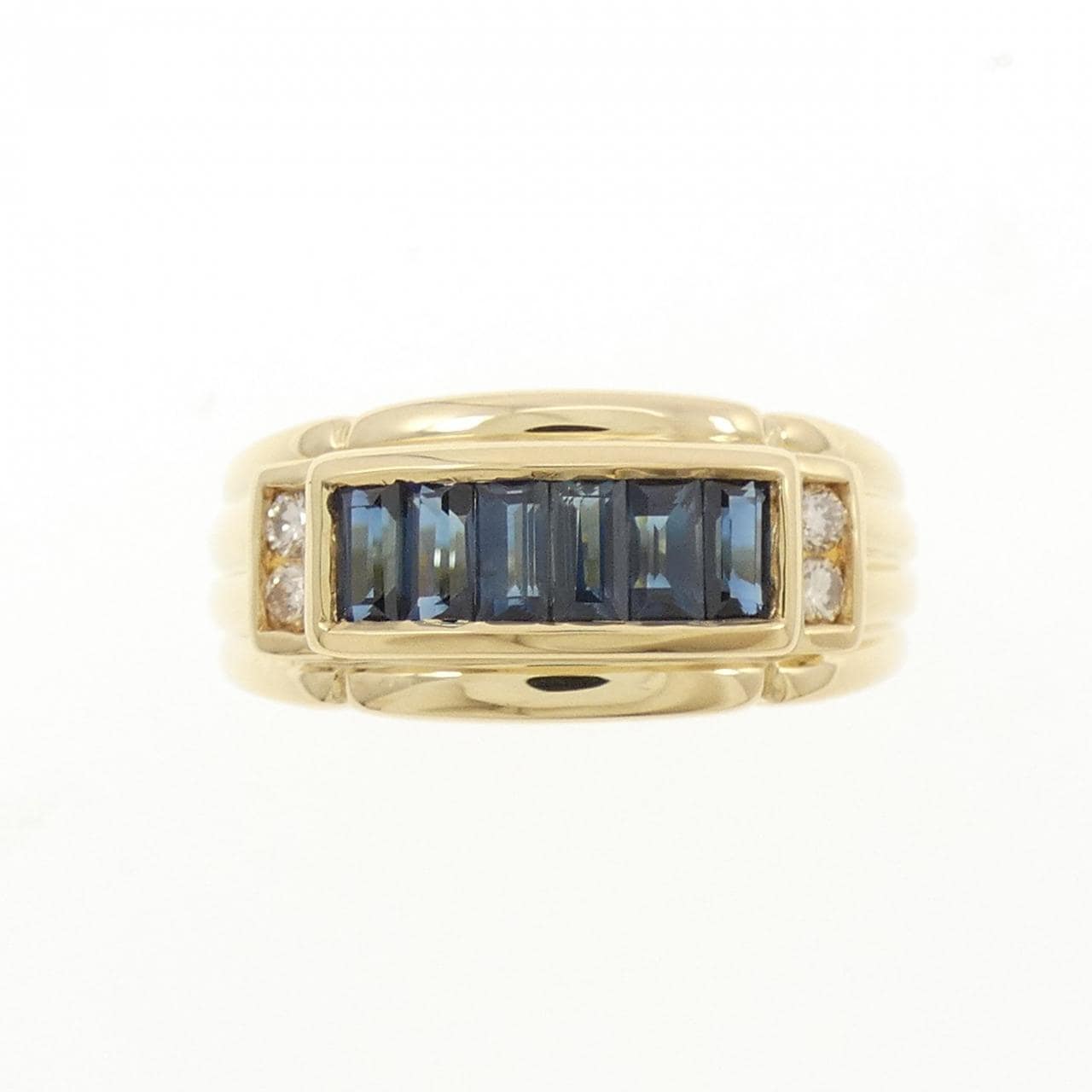 K18YG蓝宝石戒指