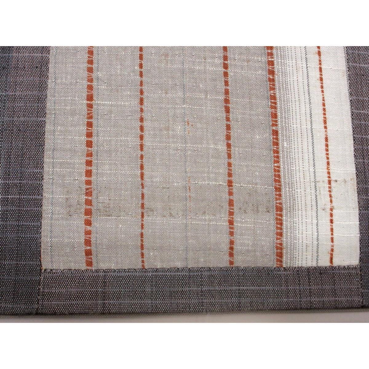 Fukuro obi pongee weave cut fit full pattern