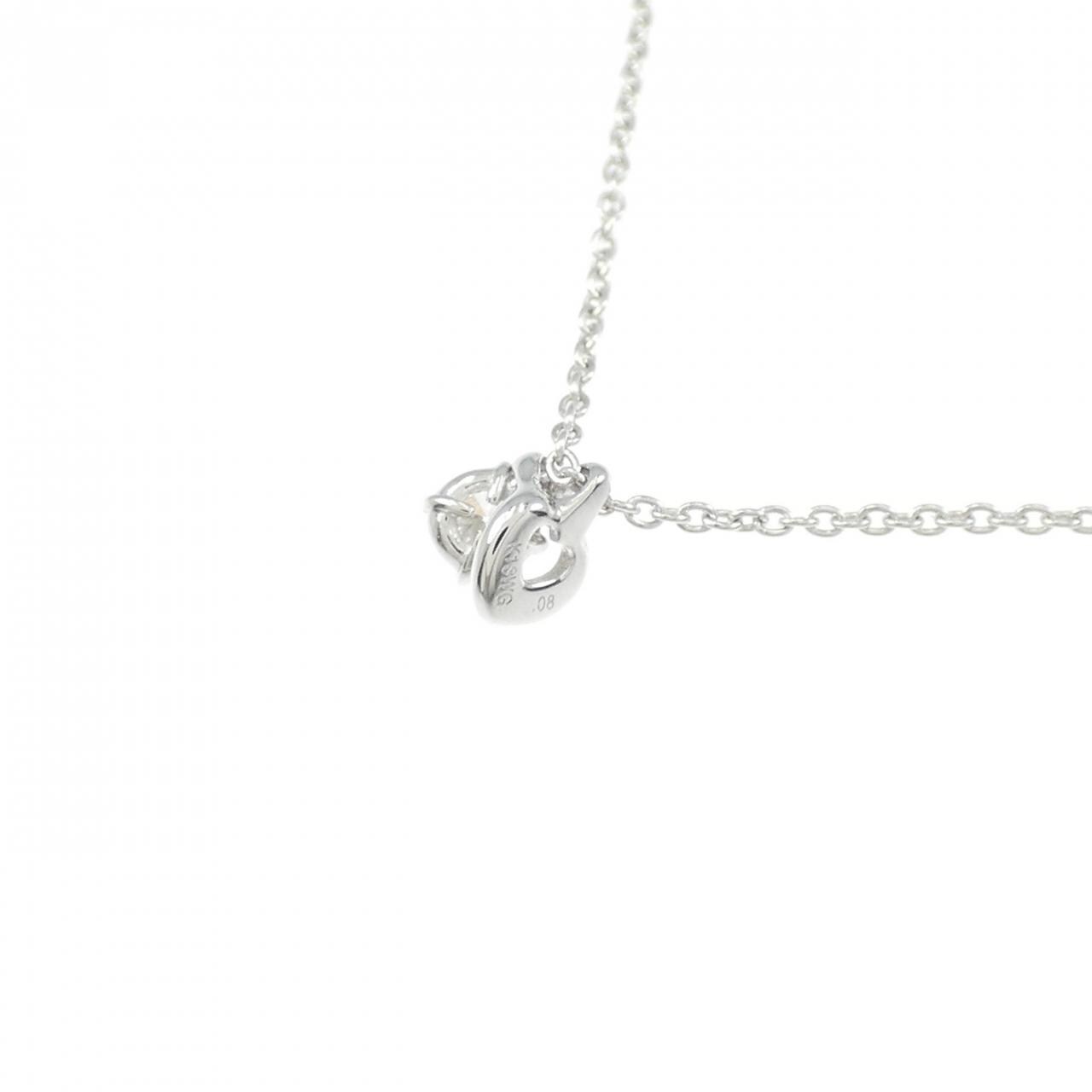 K18WG ダイヤモンド ネックレス 0.08CT