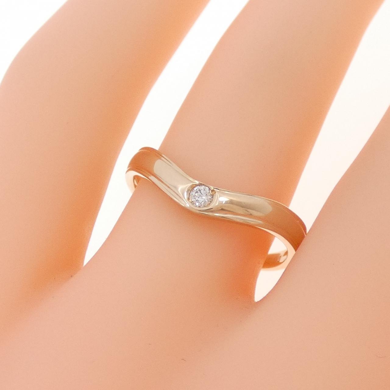 K18PG ダイヤモンド リング 0.03CT
