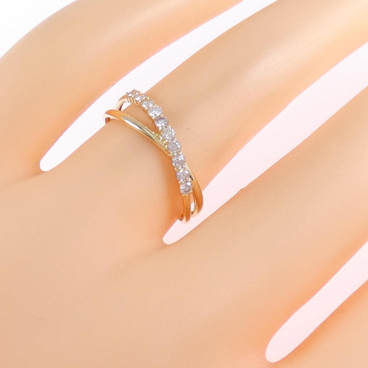 【新品】K18YG ダイヤモンド リング 0.20CT