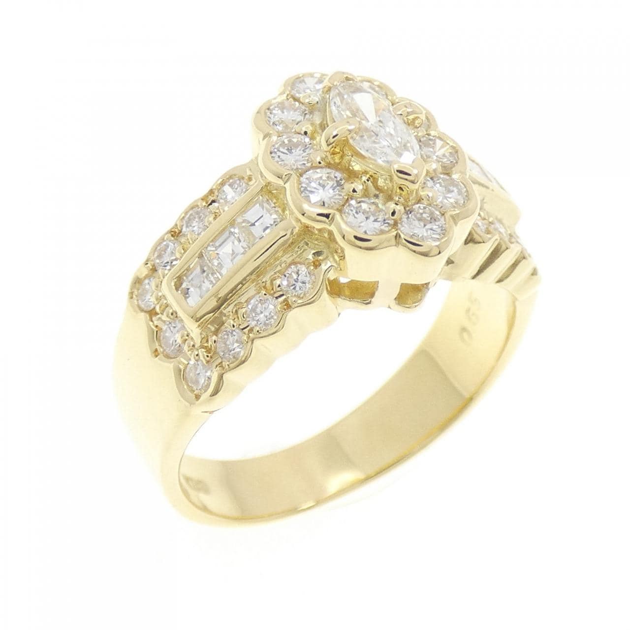 K18YG ダイヤモンド リング 0.14CT