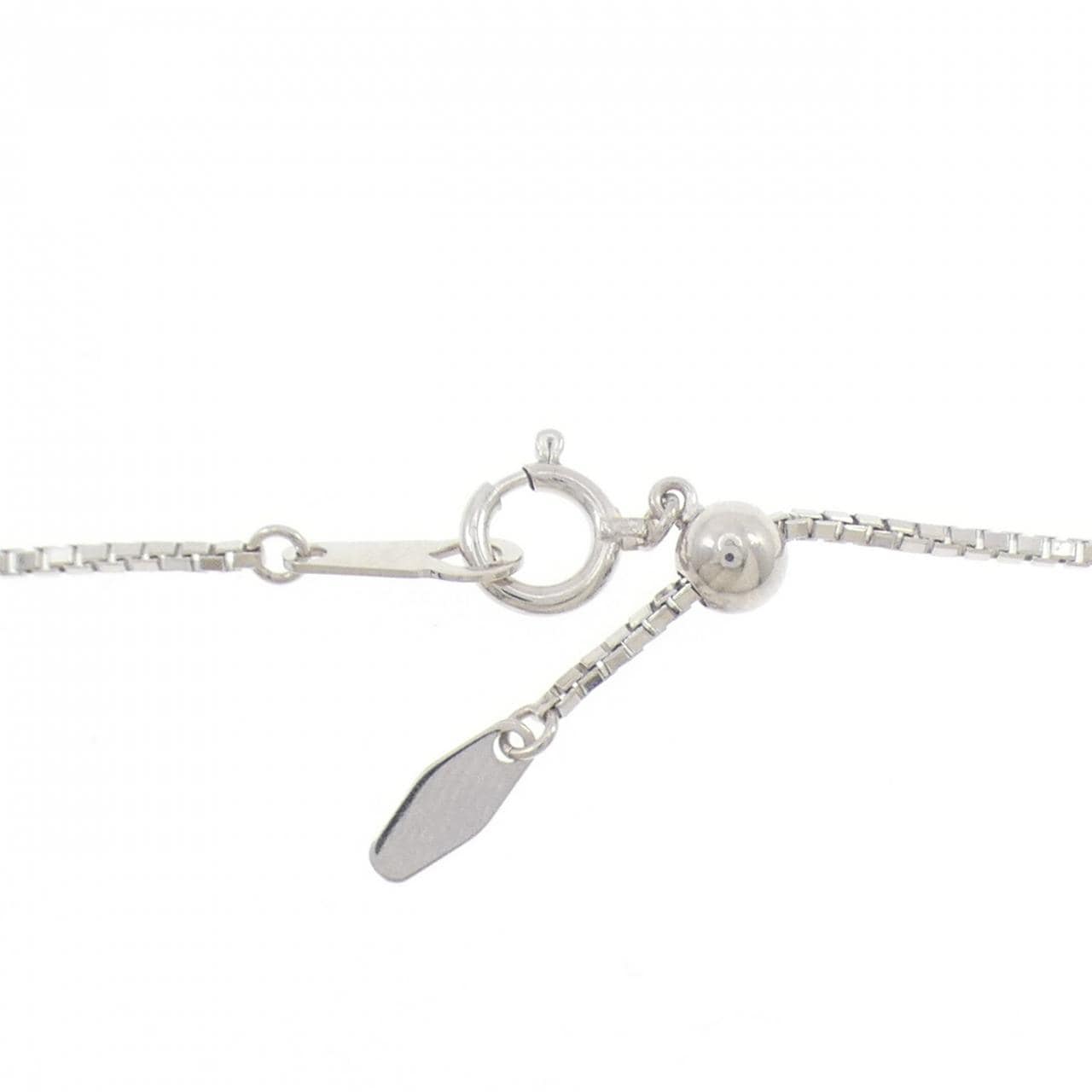 K18WG フラワー ダイヤモンド ネックレス 2.00CT