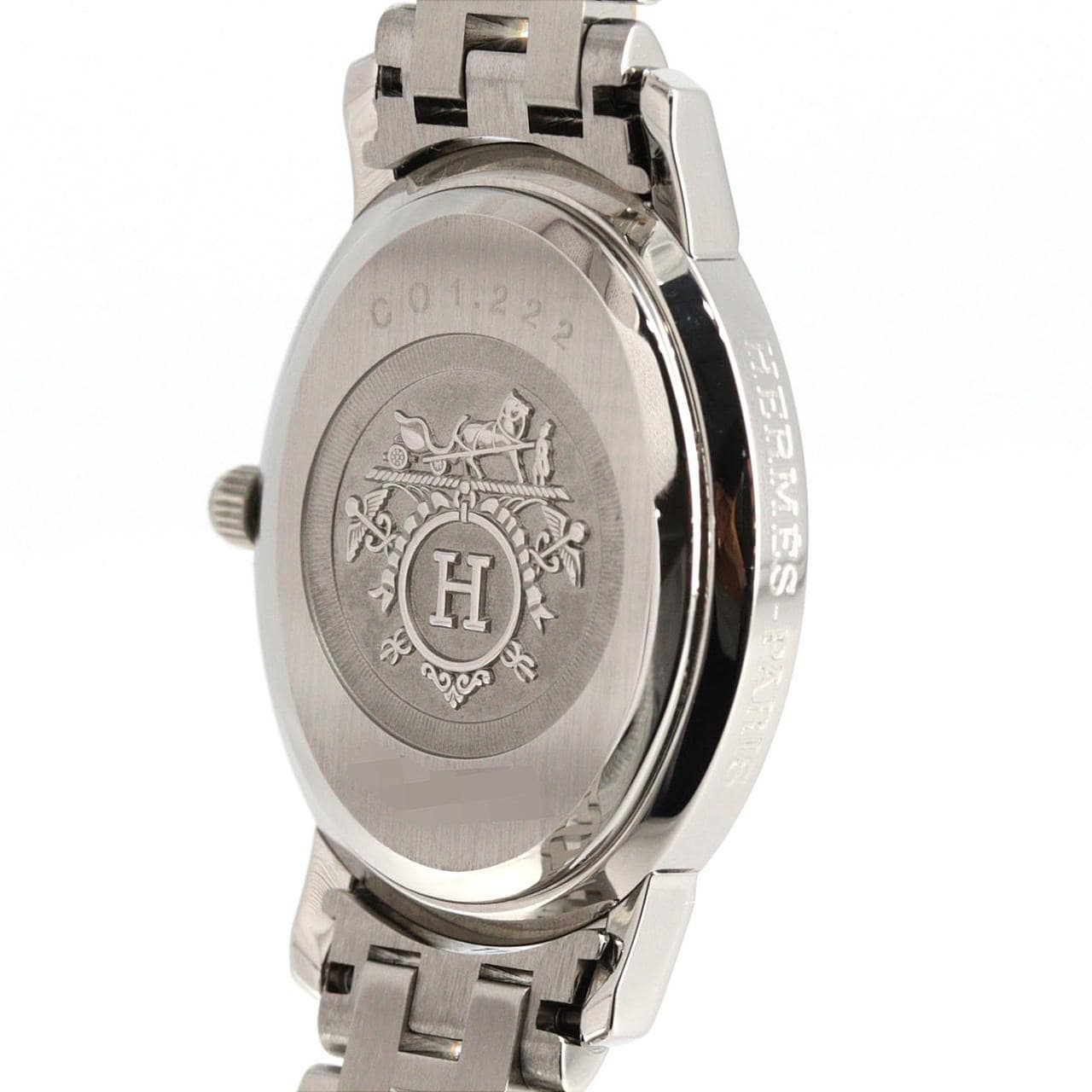 エルメス クリッパーオーバル/12P PGコンビ CO1.222 SSxPG クォーツ