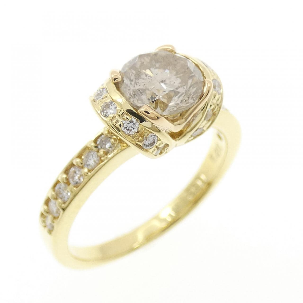 K18YG ダイヤモンド リング 1.152CT