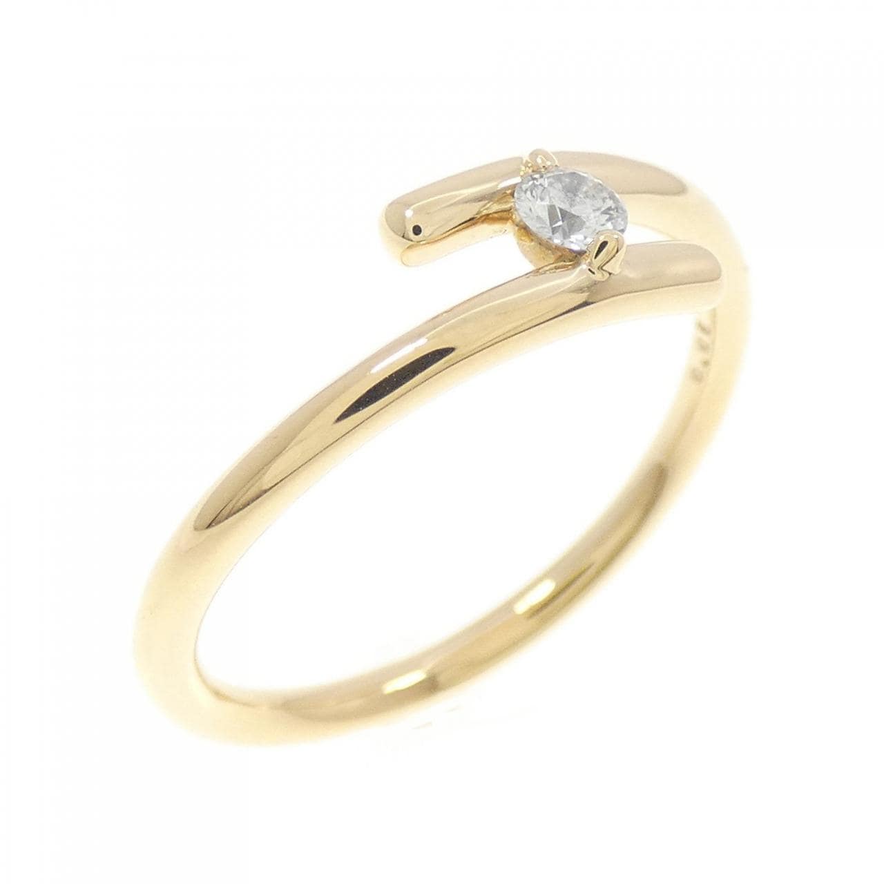 K18YG ダイヤモンド リング 0.08CT