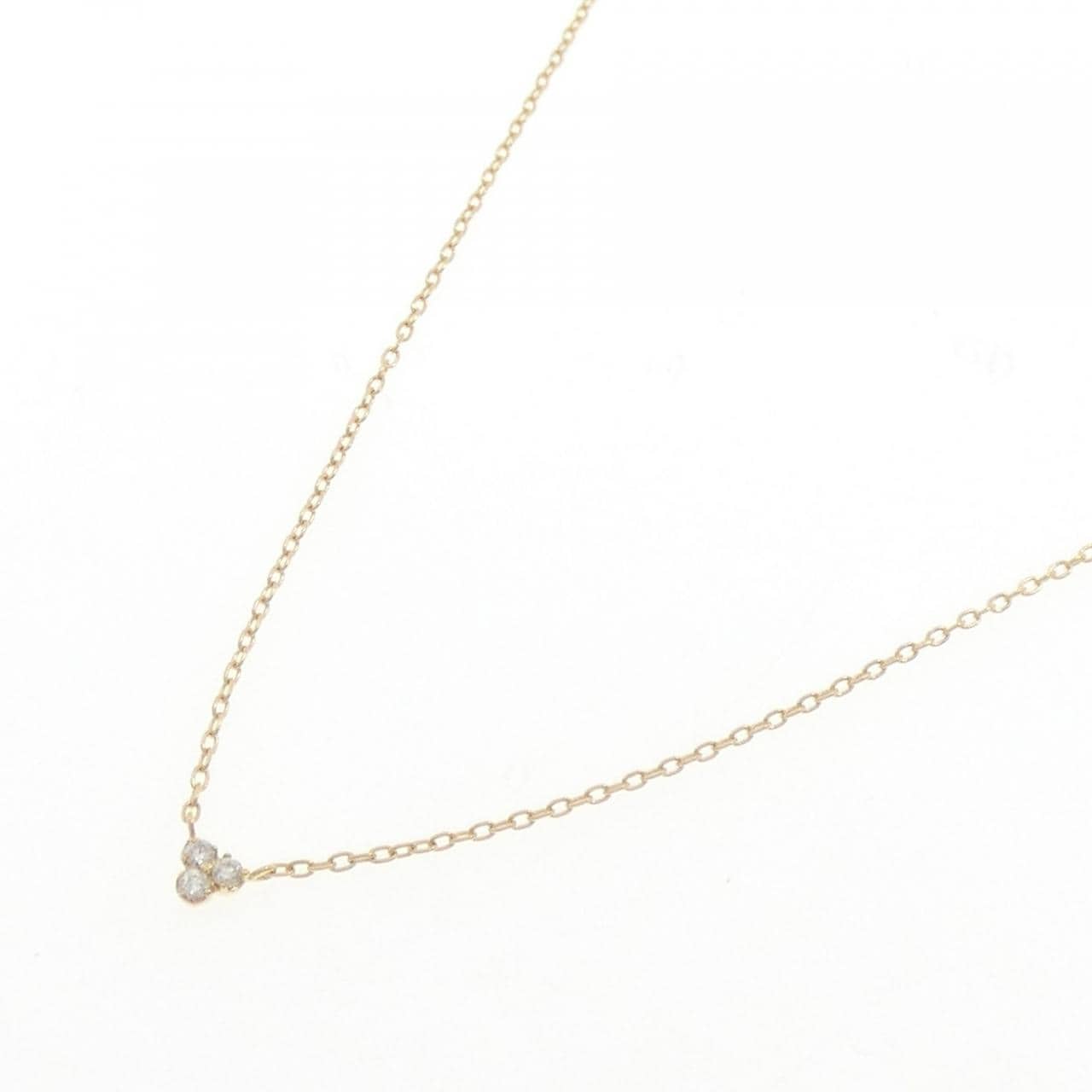 K18YG ダイヤモンド ネックレス 0.02CT